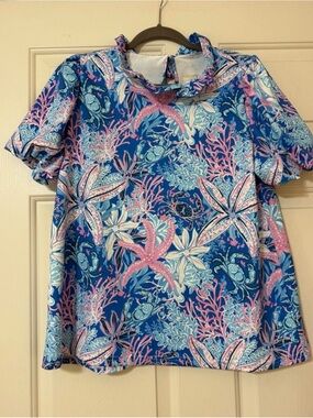 Simply Southern Blue & Pink Sea Life Pullover